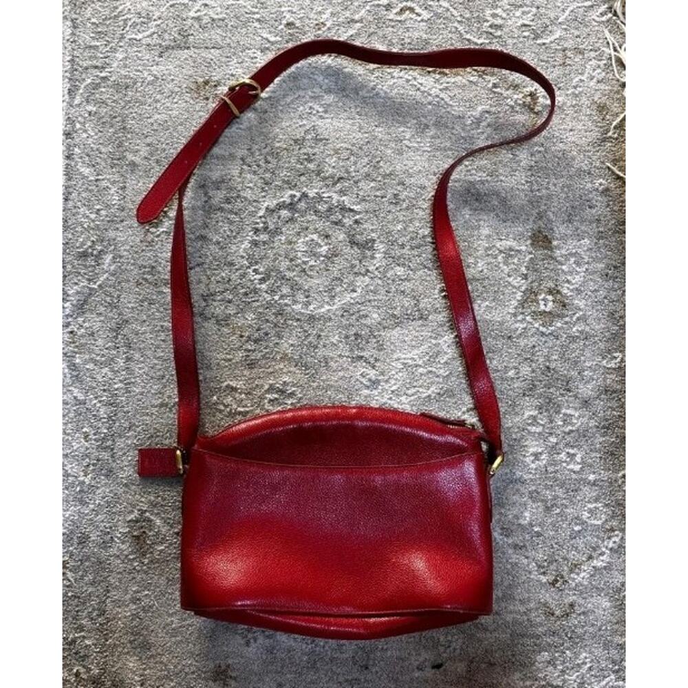 VINTAGE COACH Red Purse Handbag Pocketbook - Picture 2 of 8